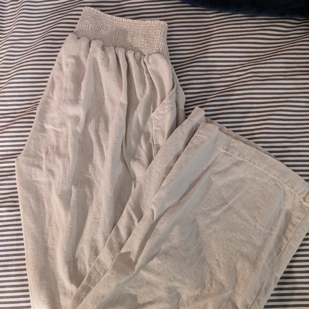 Women's Motherhood Maternity Linen Pants